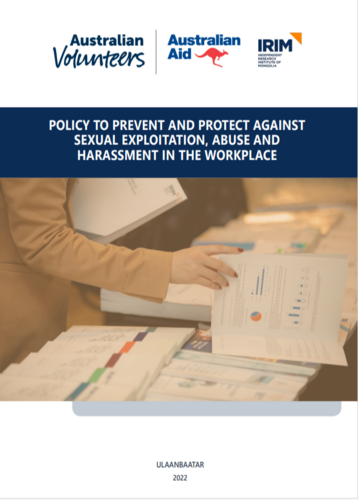 Policy to prevent and protect against sexual exploitation, abuse and harassment in the workplace